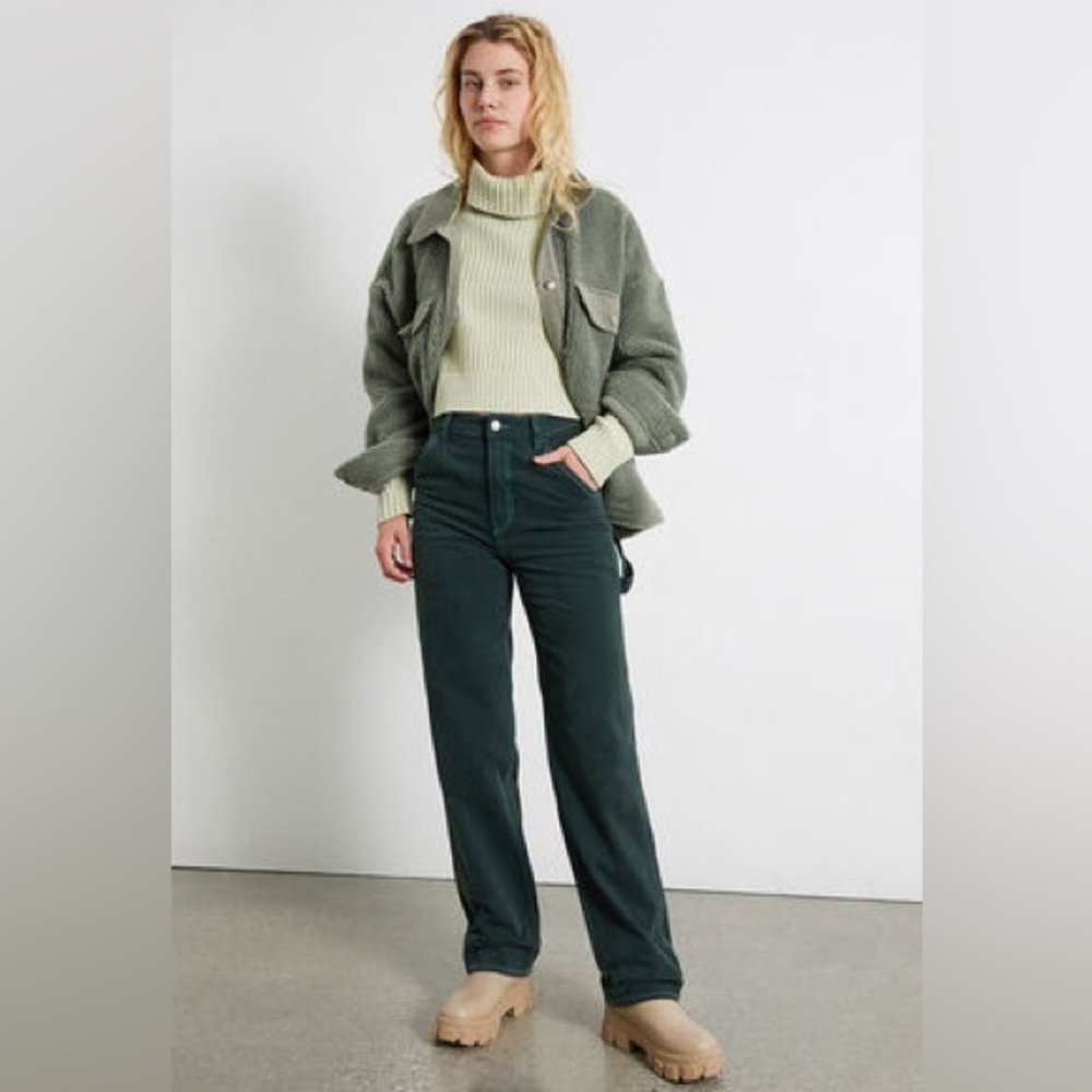 PacSun Green Boyfriend Carpenter Pants Size 27